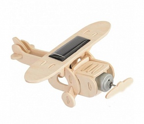 3D-пазл Самолет, двигатель на солнечной батарее (Egmont, 630539k)